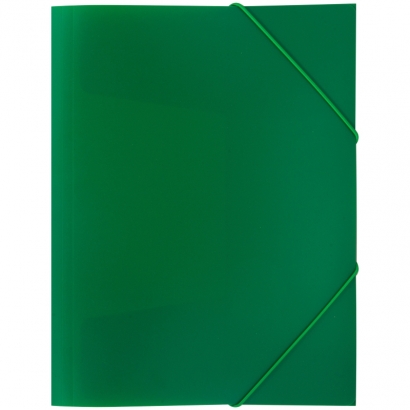 Папка на резинке А4 OfficeSpace 500 мкм зеленая