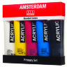 Набор акриловых красок Amsterdam Standard Series Primary 5 цветов в тубах 120 мл купить в художественном магазине Альберт Мольберт с доставкой по всему миру