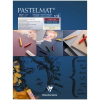 Бархатная бумага для пастели Pastelmat ClaireFontaine 4 цвета склейка 30x40 см / 12 листов / 360 гм
