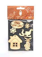 Набор заготовок для декорирования Winter 14 фанера Timberlicious 10х14 см