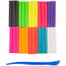 Пластилин Гамма "Флюрики" набор 10 цветов флуоресцентный со стеком картонная упаковка купить в художественном магазине Альберт Мольберт с доставкой по всему миру