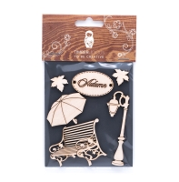 Набор заготовок для декорирования Autumn 3 Timberlecious фанера 10х14 см