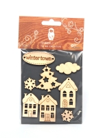Набор заготовок для декорирования Winter 15 фанера Timberlicious 10х14 см