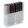 Набор спиртовых двусторонних маркеров Touch Twin 24 в фирменном кейсе купить в художественном магазине Альберт  Мольберт с доставкой по РФ и СНГ