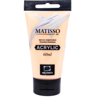 Акриловая краска глянцевая Matisso Малевичъ 046 телесный в тубе 60 мл