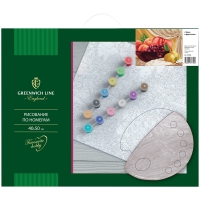 Рисование по номерам Greenwich Line "Чаша с фруктами", 40*50см, с акриловыми красками, холст