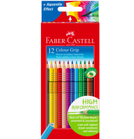 Набор цветных карандашей Faber Castell Colour Grip 12 цветов в коробке, водорастворимые