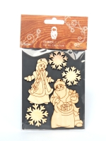 Набор заготовок для декорирования Winter 16 фанера Timberlicious 10х14 см