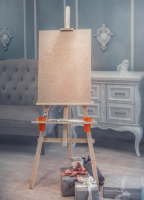 Мольберт Лира высотой 175 см с планшетом 60х90, полочкой и стаканчиками "DArt's"