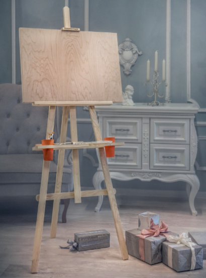 Мольберт Лира высотой 175 см с планшетом 60х90, полочкой и стаканчиками "DArt's"