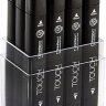 Набор спиртовых двусторонних маркеров Touch Twin 12 "Древесные цвета" в кейсе купить в художественном магазине Альберт Мольберт с доставкой по РФ и СНГ
