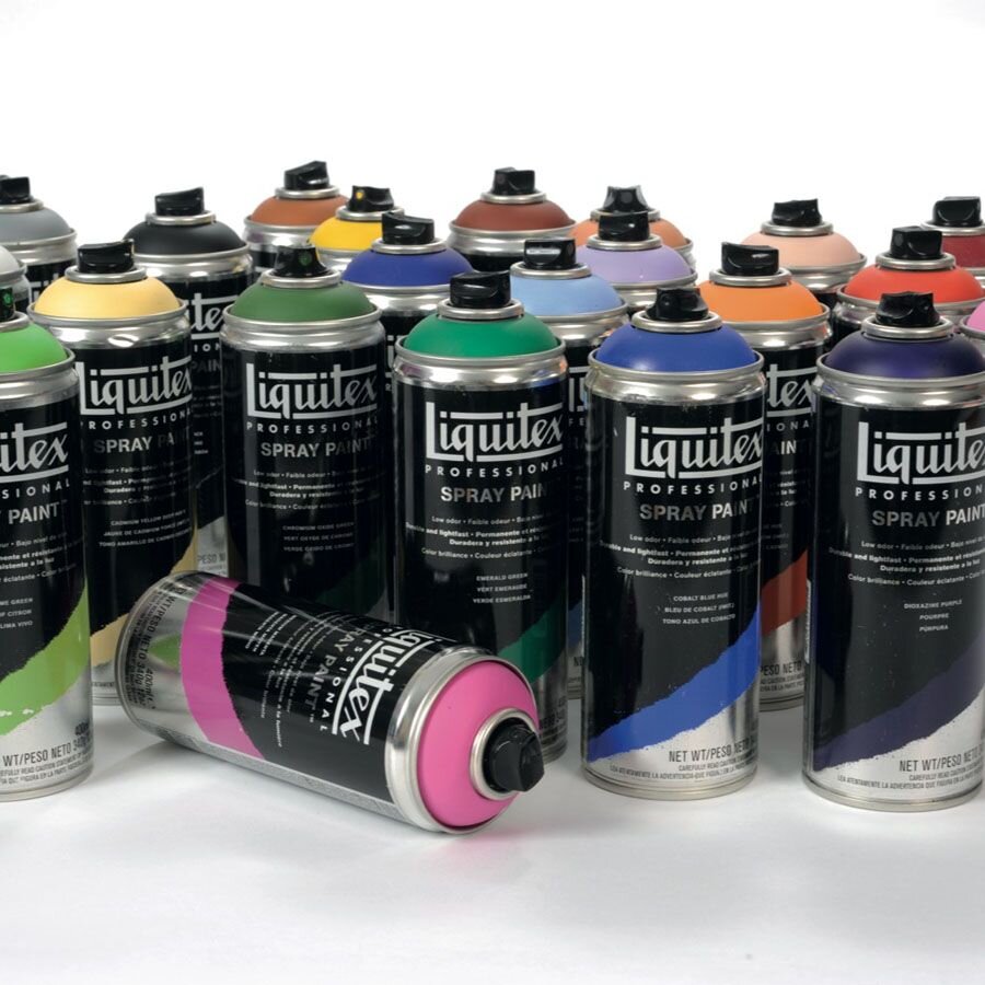 Аэрозольная краска акриловая Liquitex Spray Paint 400 мл (100 цветов .