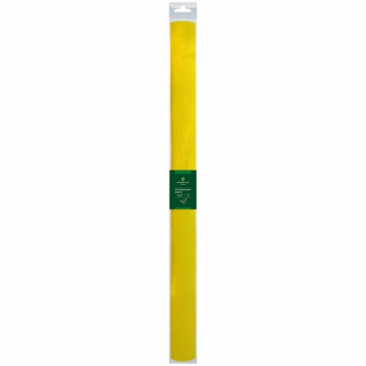 Бумага крепированная Greenwich Line, 50*250см, 32г/м2, желтая, в рулоне, пакет с европодвесом