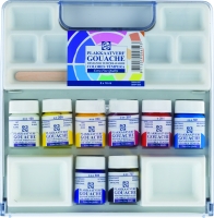 Набор гуаши Royal Talens Extra Fine 8 цветов в банках 16 мл в пластиковом кейсе