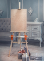 Мольберт Лира с планшетом 60х80, полочкой со стаканчиками высотой 175см "DArt's"