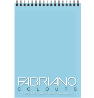 Блокнот с голубой бумагой Fabriano Colours для зарисовок А5 / 100 листов / 80 гм