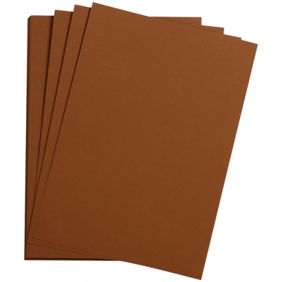 Цветная бумага 500*650мм., Clairefontaine "Etival color", 24л., 160г/м2, коричневый, легкое зерно, хлопок