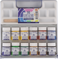 Набор гуаши Royal Talens Extra Fine 12 цветов в банках 16 мл в пластиковом кейсе