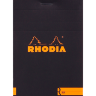 Блокнот черный в линейку Rhodia Basics мягкая обложка А4 / 80 листов / 80 гм купить в художественном магазине Альберт Мольберт с доставкой