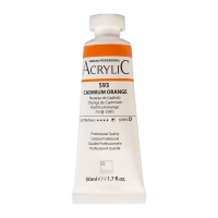 Краска акриловая ShinHan Professional туба 50мл №593 Кадмий оранжевый кат.D