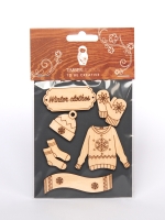 Набор заготовок для декорирования Winter 18 фанера Timberlicious 10х14 см