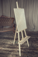 Мольберт Лира высотой 200 см с планшетом 50х70 и полочкой для кистей "DArt's"