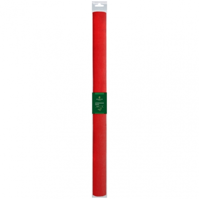 Бумага крепированная Greenwich Line, 50*250см, 32г/м2, красная, в рулоне, пакет с европодвесом