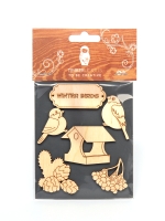 Набор заготовок для декорирования Winter 19 фанера Timberlicious 10х14 см