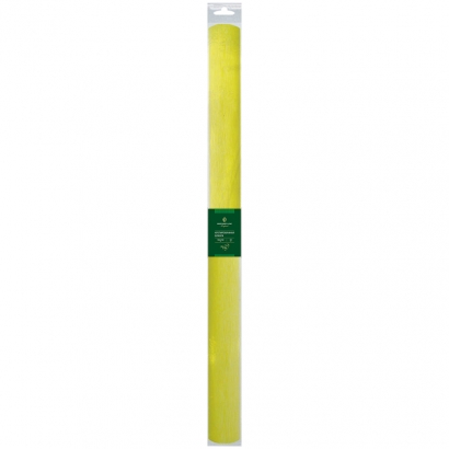 Бумага крепированная Greenwich Line, 50*250см, 32г/м2, лимонная,в рулоне, пакет с европодвесом