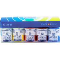 Набор гуаши Royal Talens Extra Fine 10 цветов в банках 16 мл