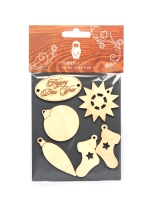 Набор заготовок для декорирования Winter 2 фанера Timberlicious 10х14 см