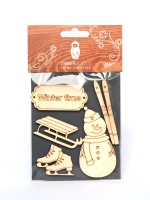 Набор заготовок для декорирования Winter 20 фанера Timberlicious 10х14 см