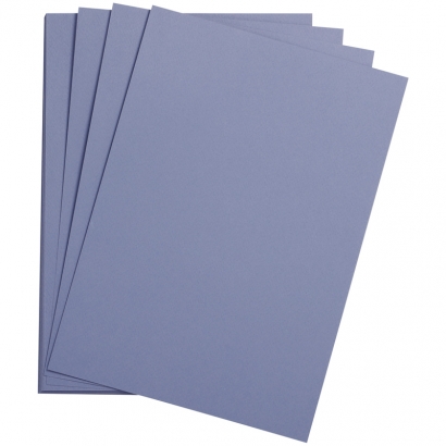Цветная бумага 500*650мм., Clairefontaine "Etival color", 24л., 160г/м2, лавандаво-синий, легкое зерно, хлопок