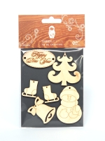 Набор заготовок для декорирования Winter 3 фанера Timberlicious 10х14 см