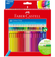 Набор цветных карандашей Faber Castell Colour Grip 48 цветов в коробке, водорастворимые