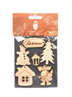 Набор заготовок для декорирования Winter 4 фанера Timberlicious 10х14 см