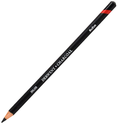 Угольный карандаш для рисования Derwent Charcoal Pencil поштучно средний