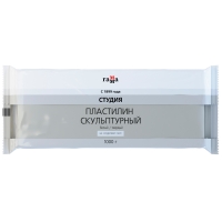 Пластилин скульптурный Гамма "Студия" профессиональный белый твердый 1кг