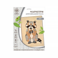 Аппликация Фабрика фантазий "Роспись по дереву - Маркетри. Енот", 21*29 см, европодвес