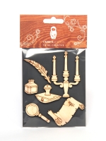 Набор заготовок для декорирования Basic shapes 13 фанера Timberlicious 10х14 см