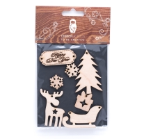 Набор заготовок для декорирования Winter 5 фанера Timberlicious 10х14 см