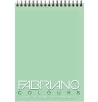 Блокнот с зелёной бумагой Fabriano Colours для зарисовок А6 / 100 листов / 80 гм