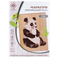 Аппликация Фабрика фантазий "Роспись по дереву - Маркетри. Панда", 21*29 см, европодвес