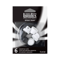 Набор насадок-кэпов Liquitex Spray Paint Caps 6 штук 3 вида в блистере
