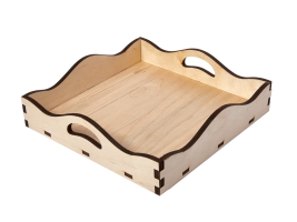 Поднос заготовка для декорирования вид 11 Timberlicious 20х20х5 см