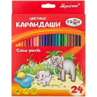 Карандаши цветные Гамма "Мультики" набор 24 цвета