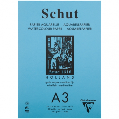 Альбом для акварели Schut ClaiteFontaine А3 / 30 листов / 250 гм