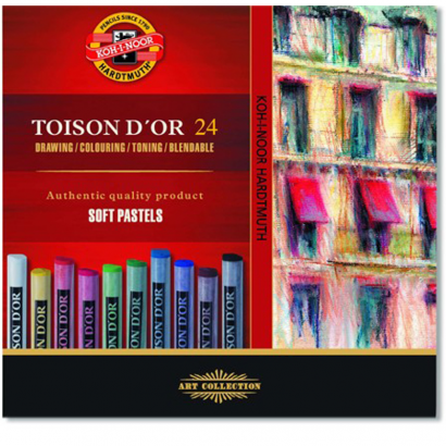 Пастель художественная Koh-I-Noor "Toison D`or" набор 24 цвета