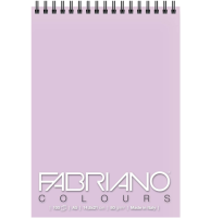 Блокнот с сиреневой бумагой Fabriano Colours для зарисовок А5 / 100 листов / 80 гм
