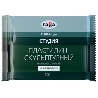Пластилин скульптурный Гамма "Студия" профессиональный оливковый мягкий 500г